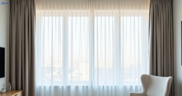 Freshly steam cleaned curtains in menai-central-nsw QLD